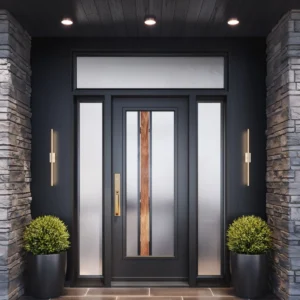 custom entry doors installed in a Hamilton home